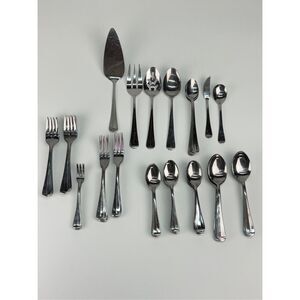 73 Pc Supreme Cutlery Towle Stockbridge Stainless Flatware Forks Spoons